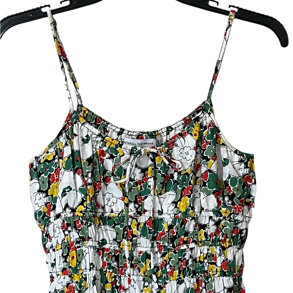 Faithful the Brand Revolve NWOT Lea vita Bella floral mini dress ruched - Picture 6 of 14